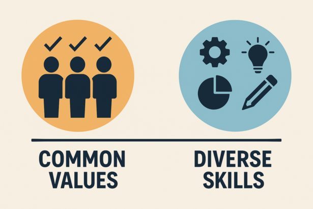 Hiring For Alignment And Complementarity: Why Common Values And Diverse Skills Make The Ideal Team